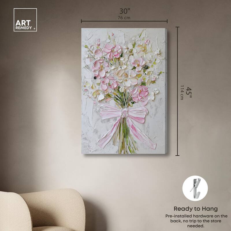 Layered Lily Canvas by Art Remedy, Gallery Wrapped