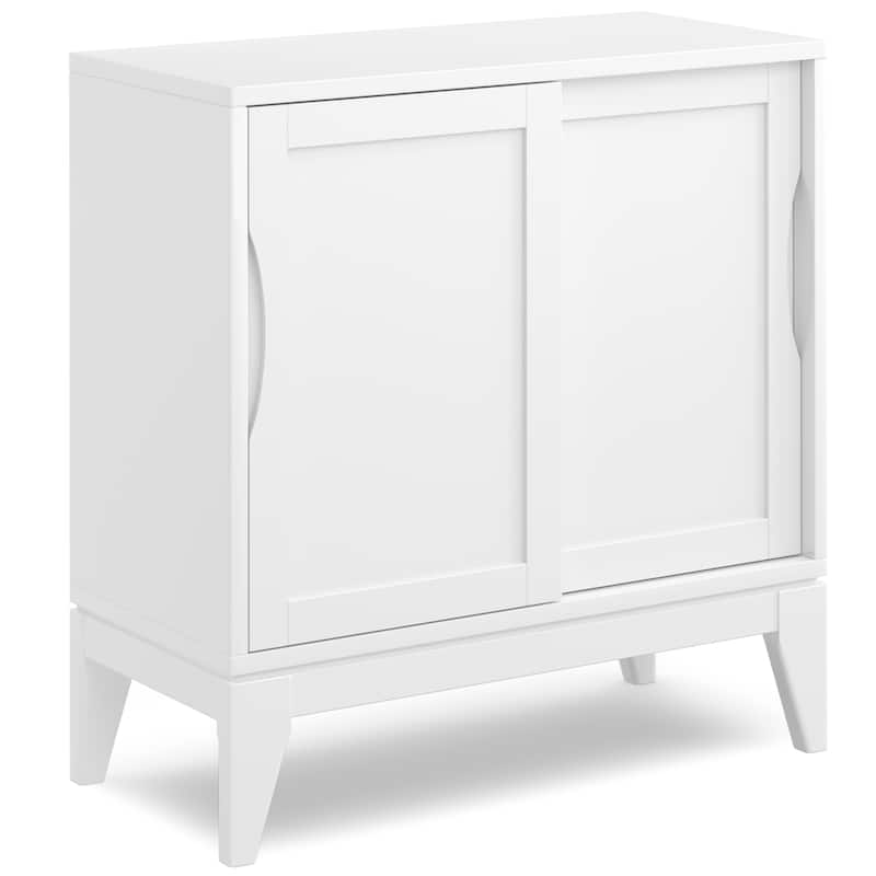 WYNDENHALL Pearson Solid Wood 30 inch Storage Cabinet (Set of 2) - 30"W x 14"D x 31"H