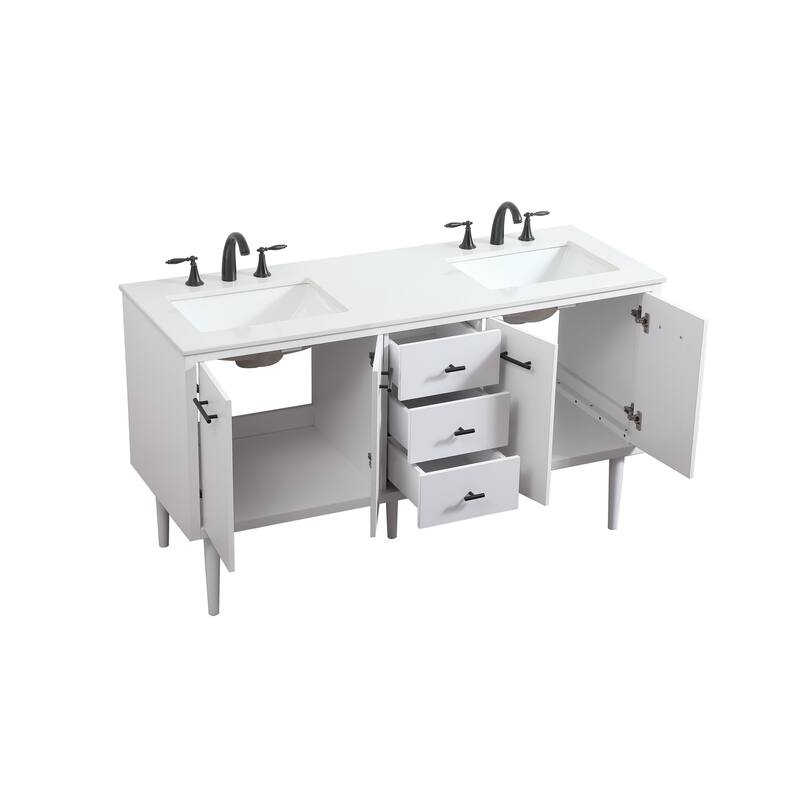 Fern 60 Inch Double Bathroom Vanity