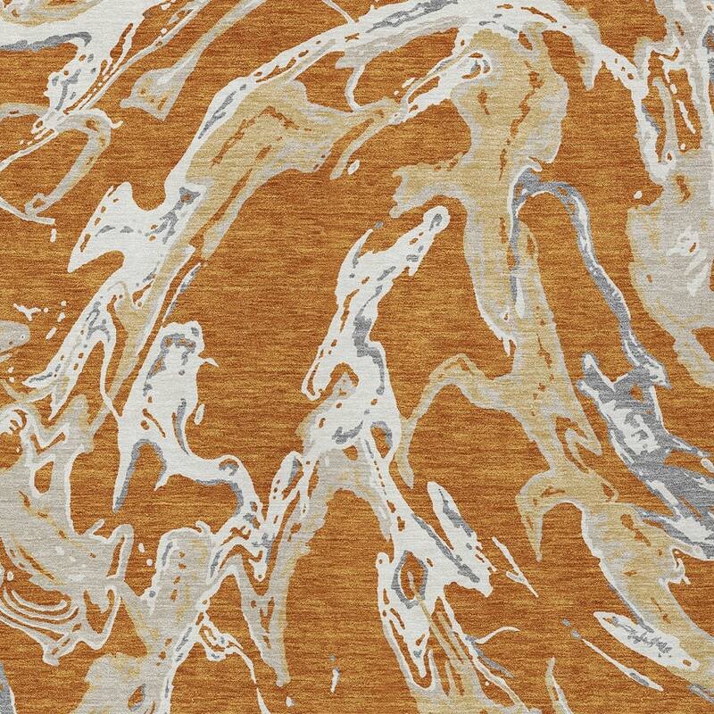 HomeRoots Abstract Transitional Rectangle Outdoor Rug