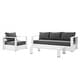 preview thumbnail 48 of 52, Tahoe Outdoor Patio Powder-Coated Aluminum 3-Piece Set