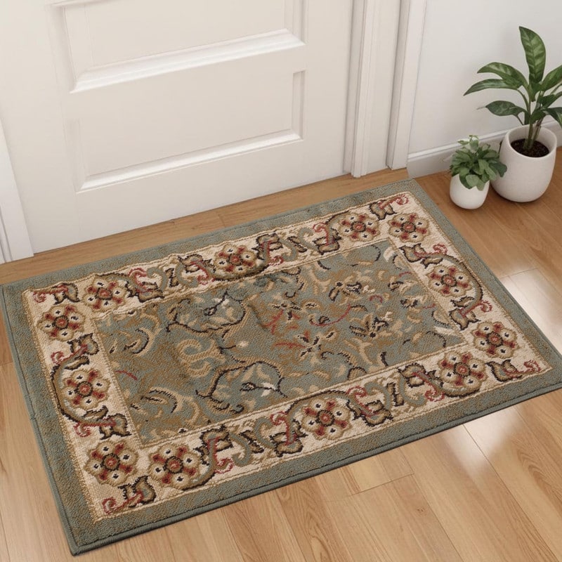 Superior Heritage Traditional Floral Scroll Indoor Area Rug