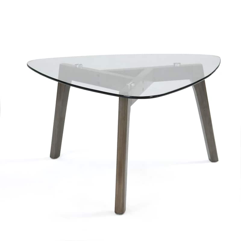 Wasco Indoor Wood and Glass Coffee Table by Christopher Knight Home