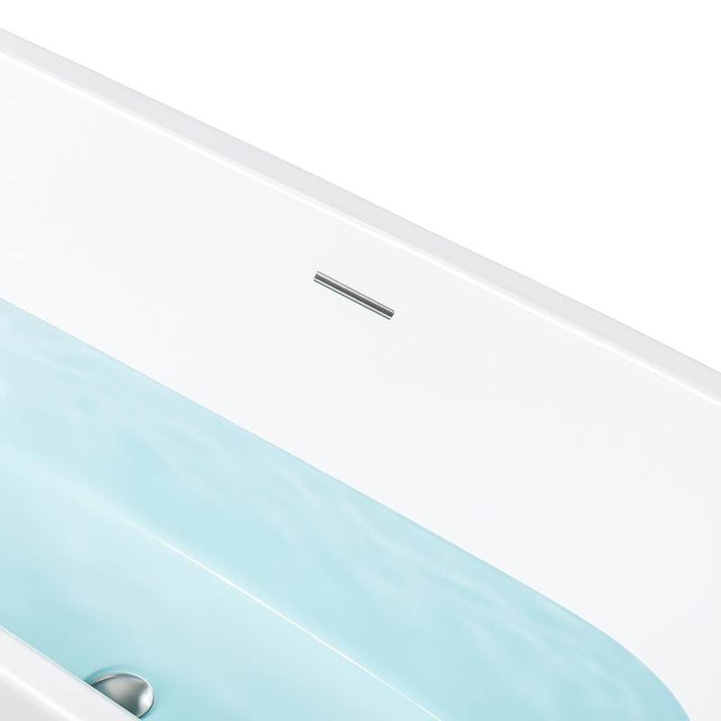 KBV 67'' x 29" Freestanding Soaking Acrylic Bathtub GTBT0002 - 67"