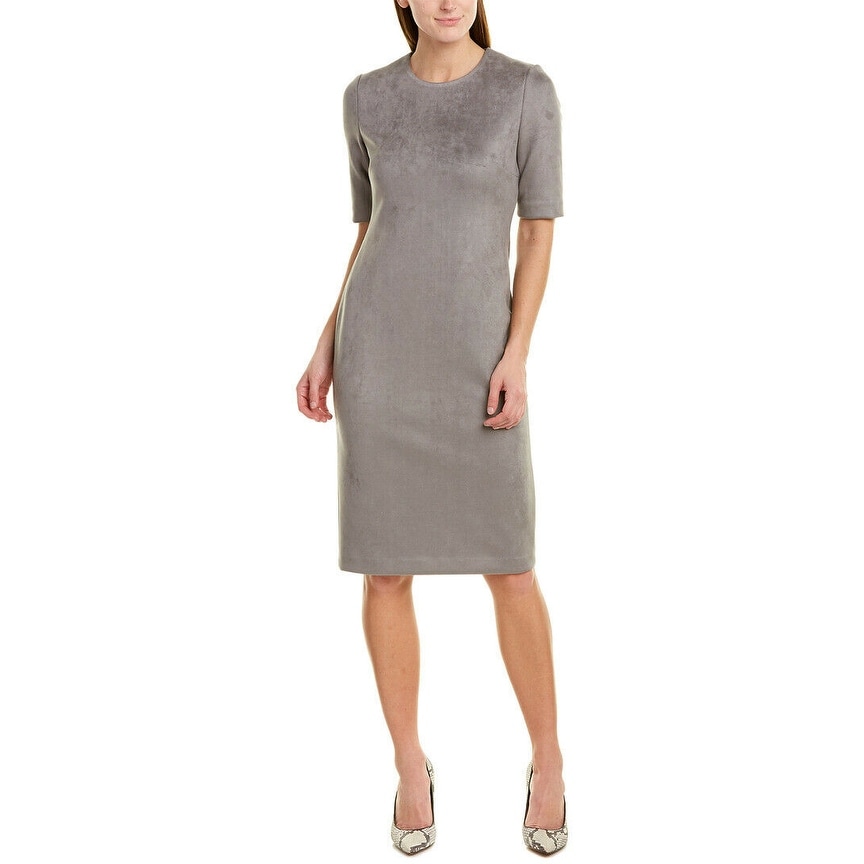 anne klein faux suede dress