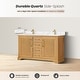 preview thumbnail 129 of 130, Tokyo Bath Vanity with Quartz Stone Top without Mirror