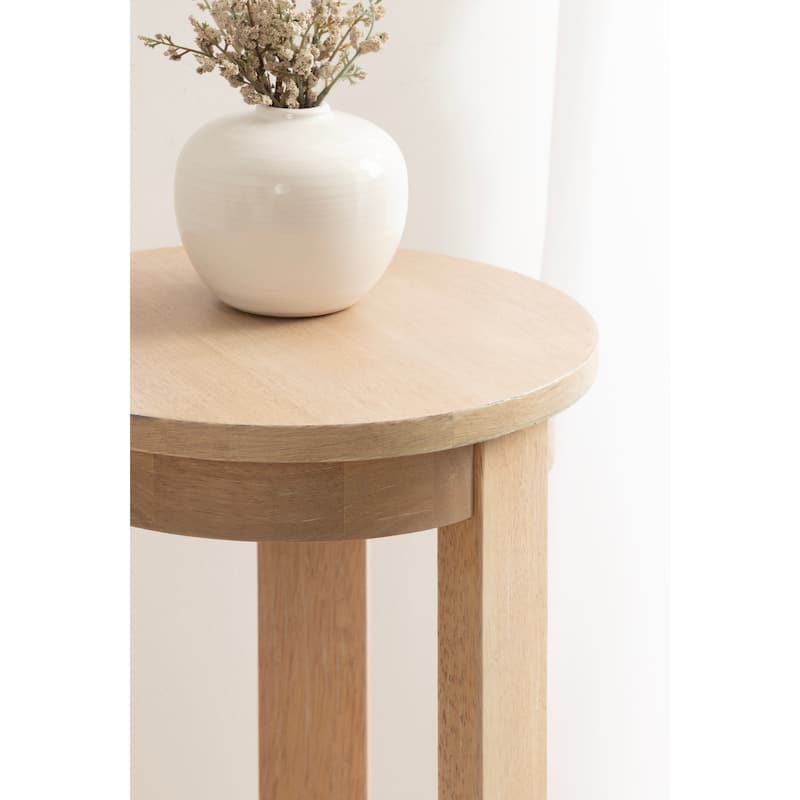 Kate and Laurel Foxford Round Wood Side Table