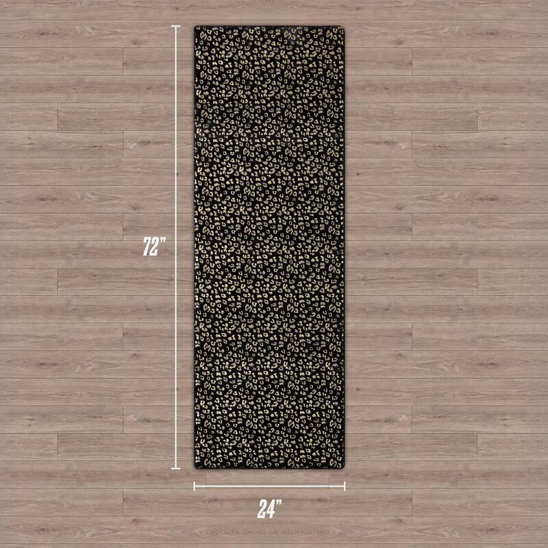 Juicy Couture Metallic Leopard Plush Rugs