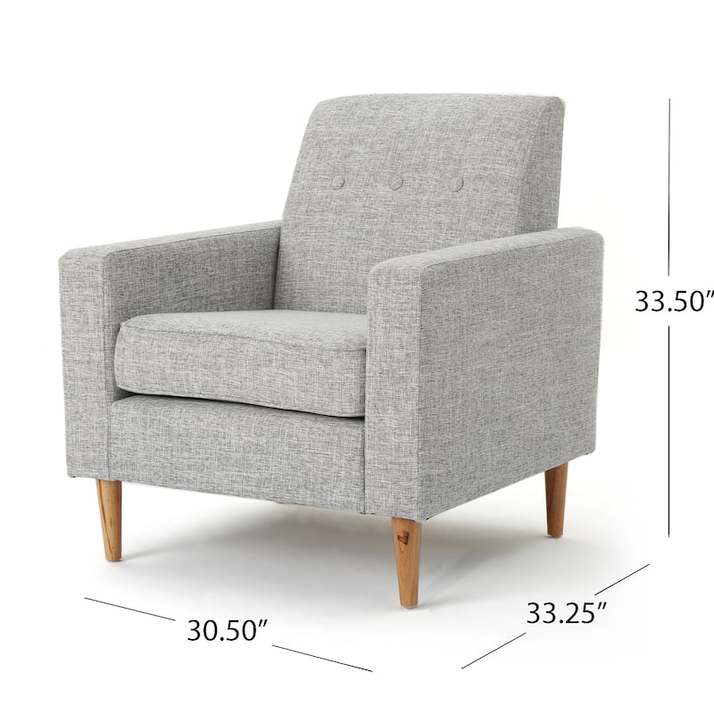 Light Grey 30.5" Upholstered Club Chair