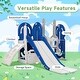 preview thumbnail 3 of 25, 5 in 1 Toddler Slide and Swing Set, Indoor Outdoor Playground Set Toddler Climber Slide Playset with Basketball Hoop for Babies