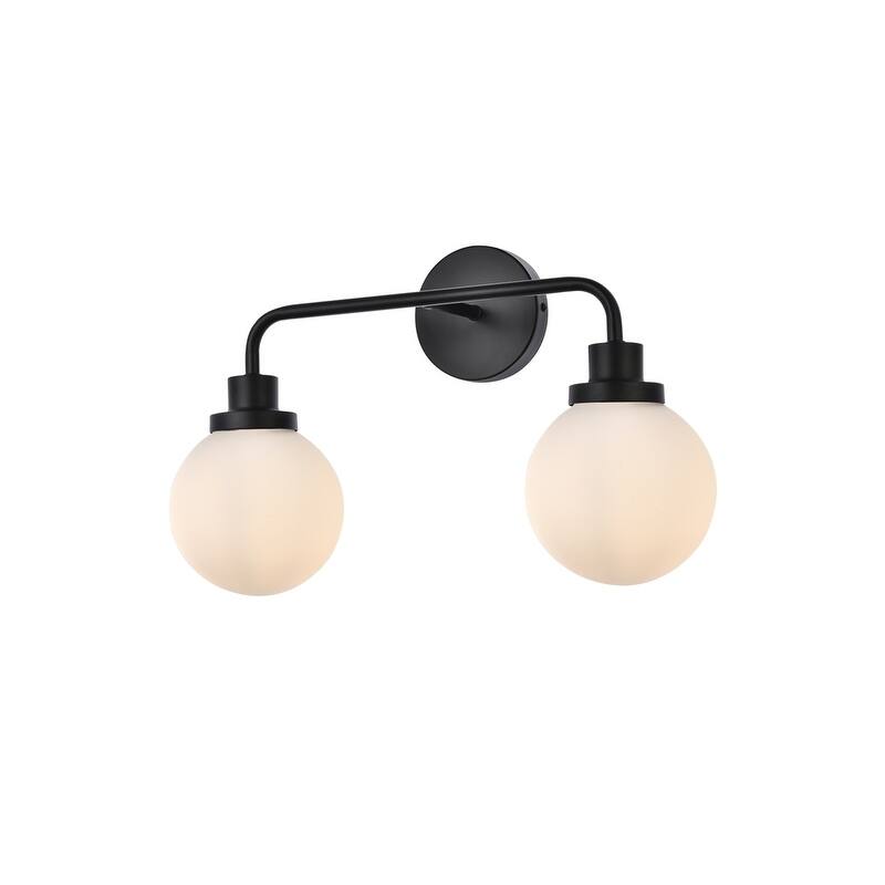 Hudson 2-light Bath Sconce with Frosted Shade