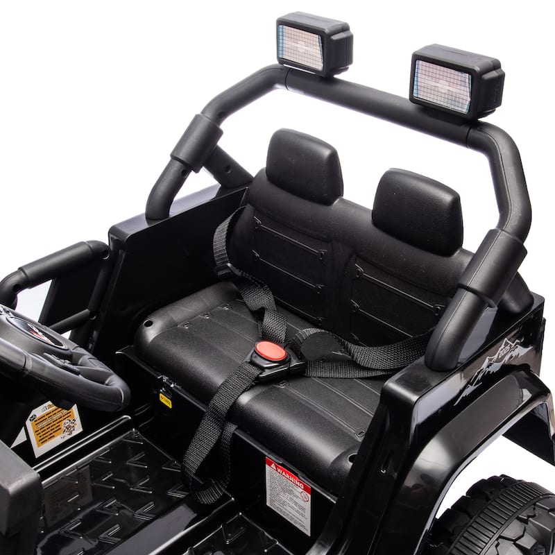 12V Ride-On Car for Kids with Remote Control, Four-Wheel Suspension, Music, Bluetooth, and MP3 for Ages 2-4