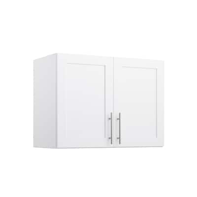Prepac Elite Wall Cabinet with Panel Doors 16.75" D x 32" W x 24" H - 32 in W x 24 in H x 16.75 in D