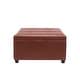 preview thumbnail 23 of 24, Porthos Home Jara Faux Leather Flip Top Square Storage Ottoman