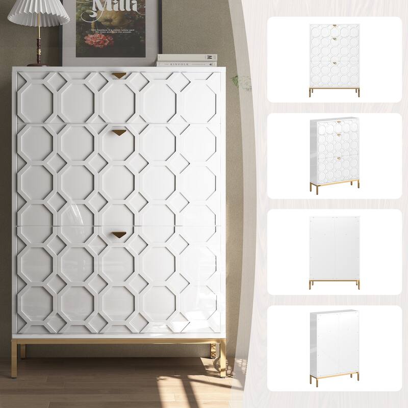 Shoe cabinet for 24 pairs of shoes