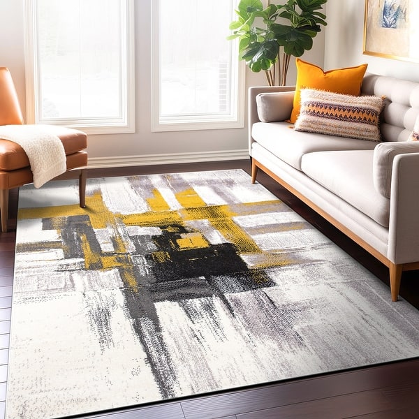 Nourison Contour 8 x 10 Green Indoor Abstract Mid-Century Modern Handcrafted Area Rug Nourison Contour 8 x 10 Green Indoor Abstract Mid-Century Modern Handcrafted Area Rug