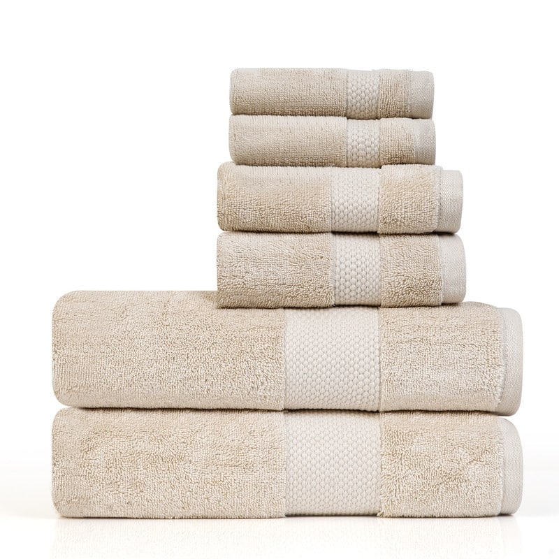 Farm to Home 630GSM Organic Towel Set of 6 - Sand