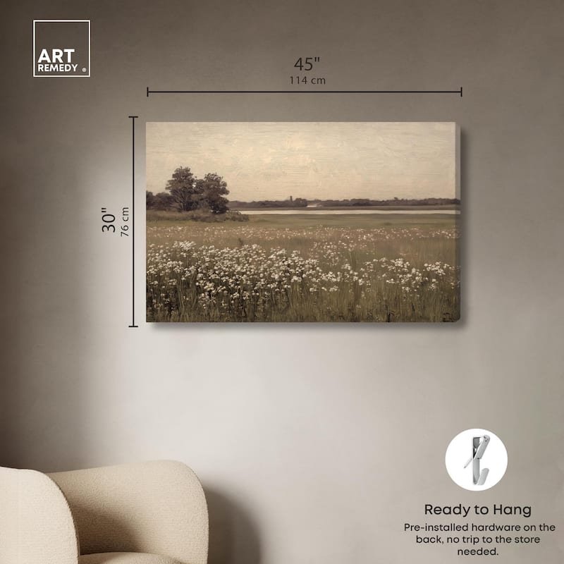Hazy Day Canvas by Art Remedy, Gallery Wrapped
