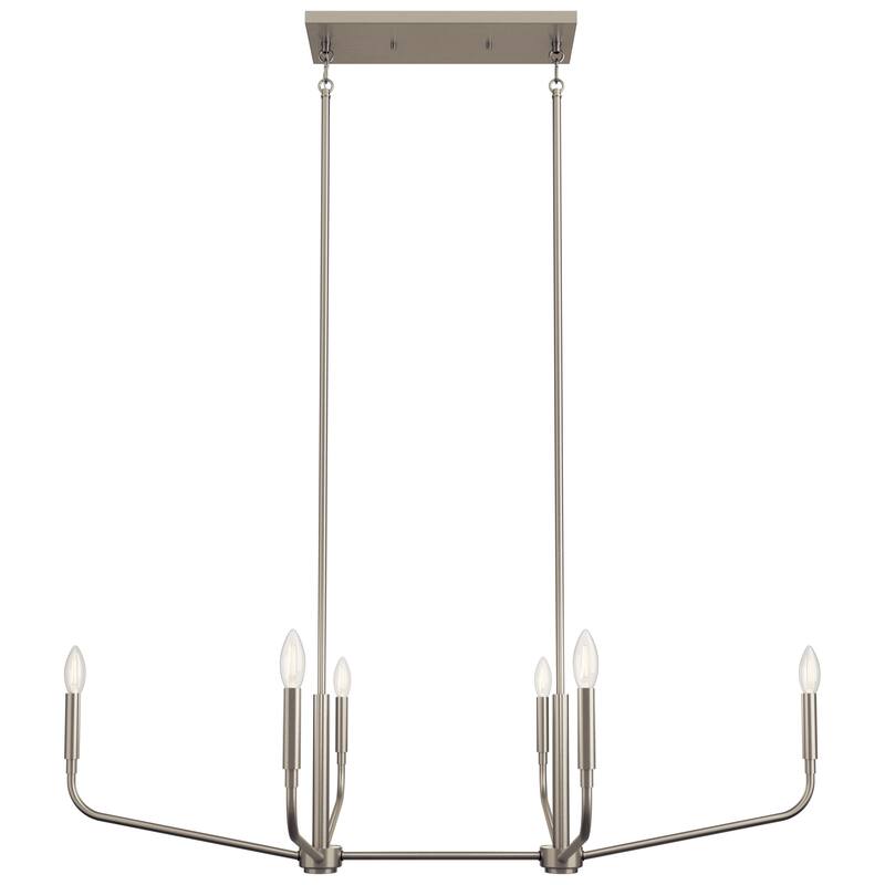 Kichler 52721 Madden 6 Light 45" Wide Taper Candle Linear Chandelier