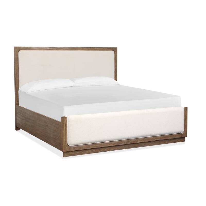 Magnussen Home Westbourne Dark Umber Upholstered Panel Bed - King