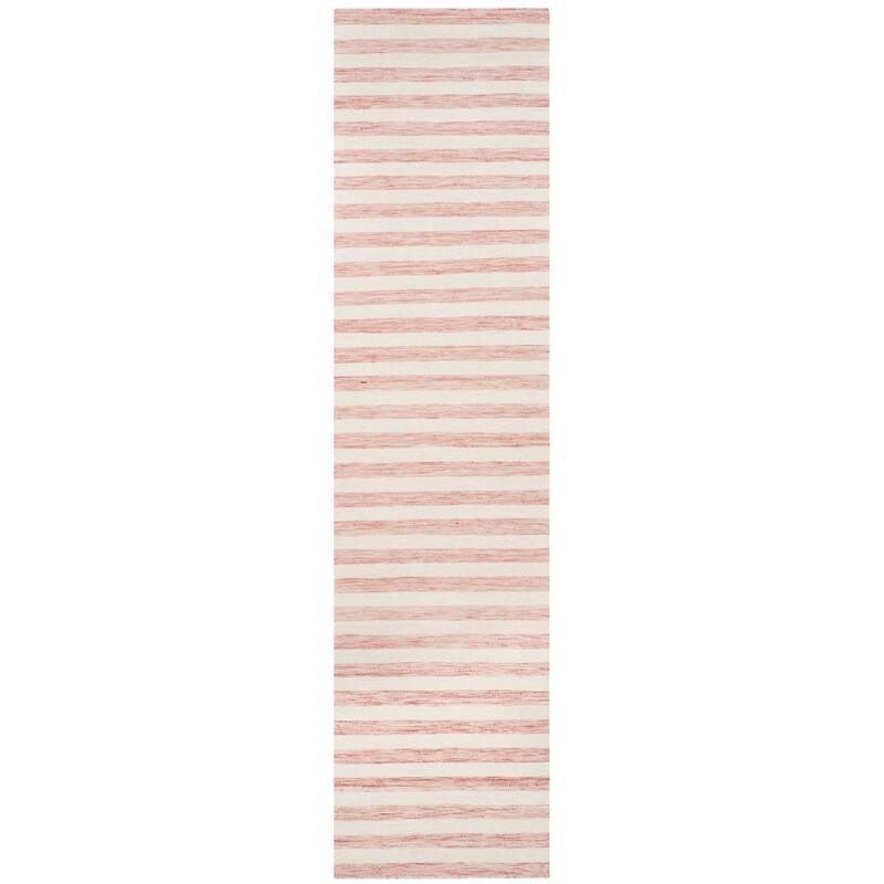 SAFAVIEH Dhurries Aiva Hand-knotted Stripe Area Rug