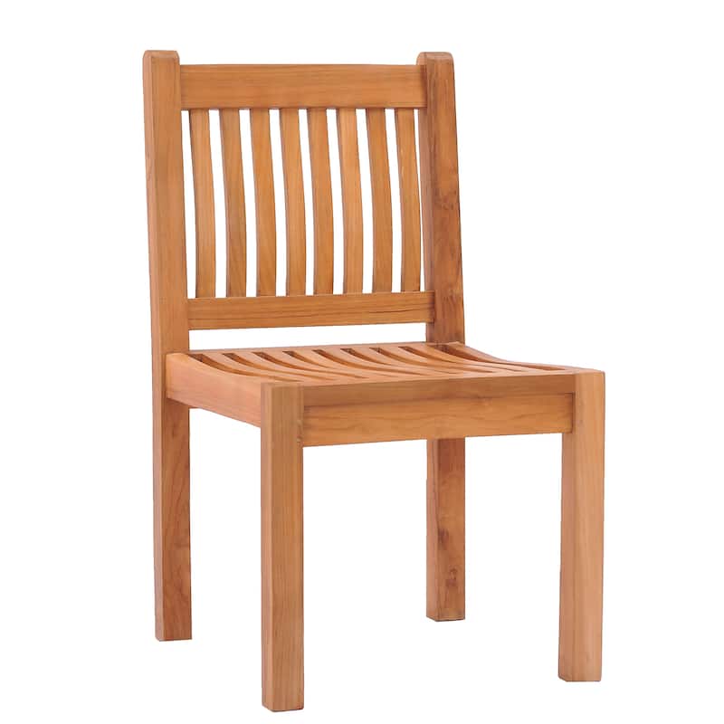 Chic Teak Elzas Teak Wood Indoor/ Outdoor Dining Side Chair