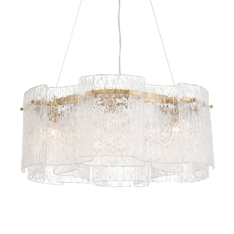 Metropolitan N2286 Brookstreet 6 Light 30" Wide Crystal Multi Light - Legacy Brass