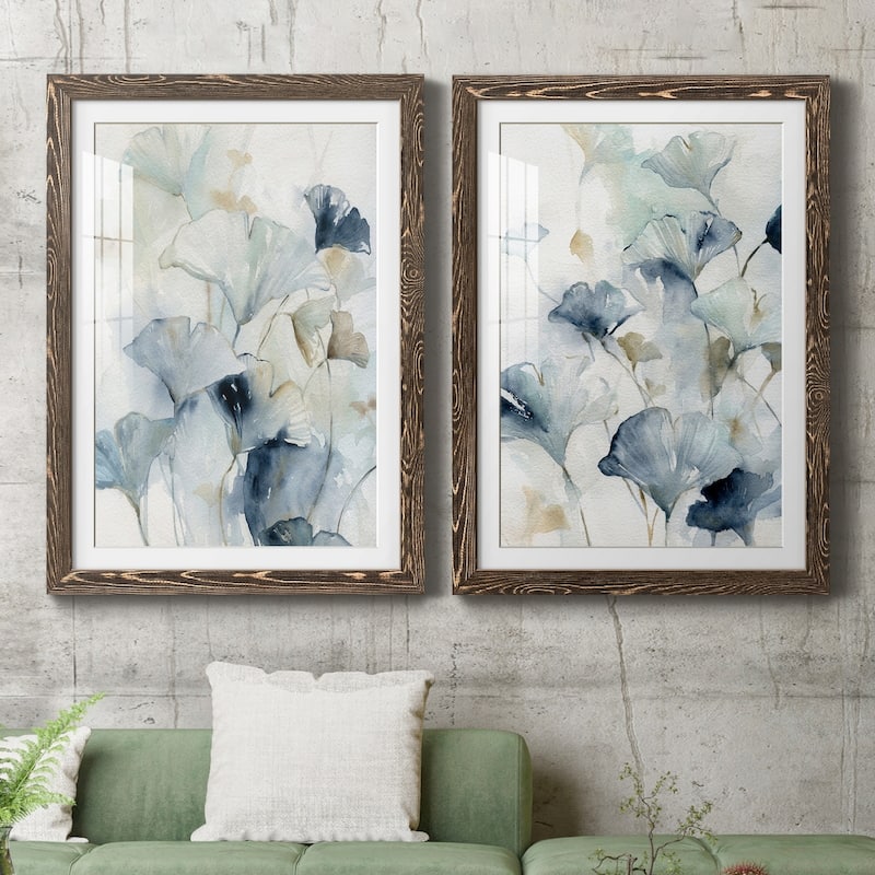 Indigo Ginkgo I-Premium Framed Print - Ready to Hang