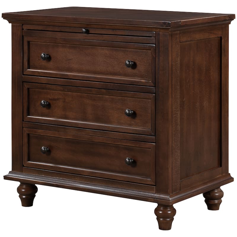 3-Drawer Storage Wood Cabinet