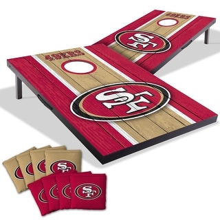 San Francisco 49ers NFL Compact 2x3 Tailgate Cornhole Board Set