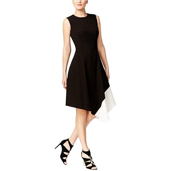 calvin klein asymmetrical dress