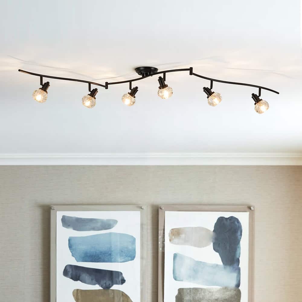 Versatile Adjustable Crystal Track Light Linear Island Spotlight