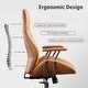 preview thumbnail 6 of 31, OVIOS Suede Fabric Ergonomic Office Chair High Back Lumbar Support