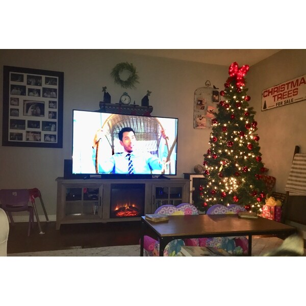 Shop 70 Fireplace Tv Stand Console Overstock 25617582