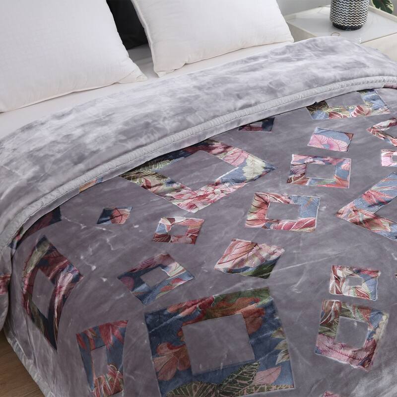 Luxury Heavy Thick Plush Blanket 2 Ply A&B Disign For Winter