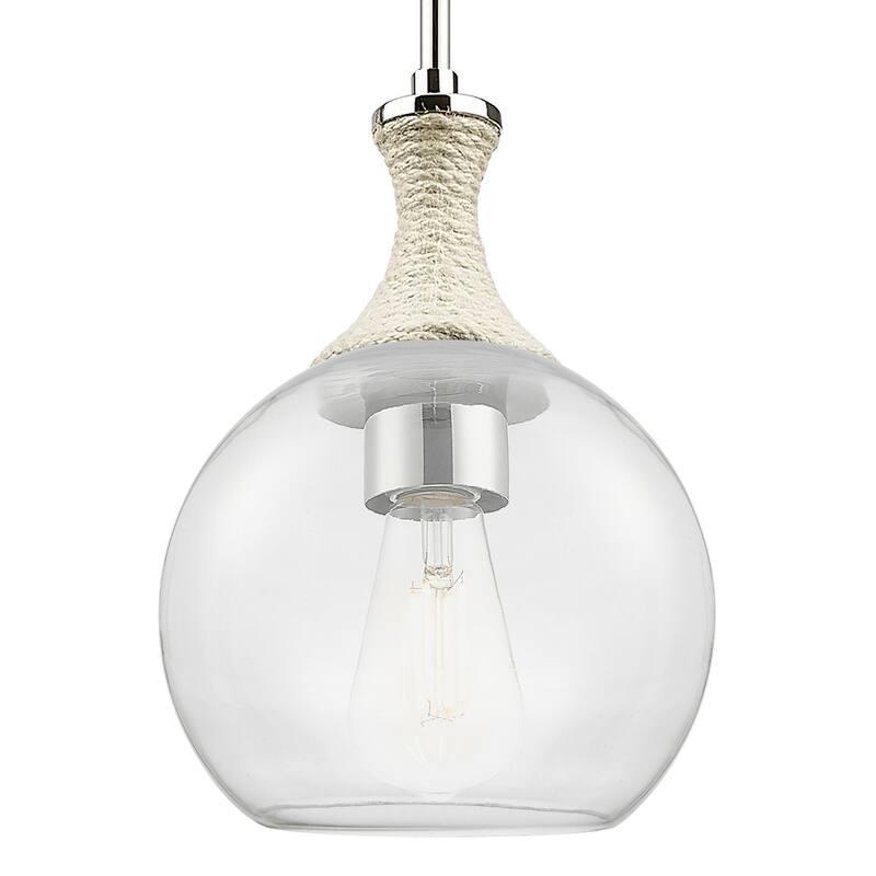 Innovations Lighting 415-1SR-G122-8 Astor 8" Wide Rope Detailed Mini - Polished Nickel