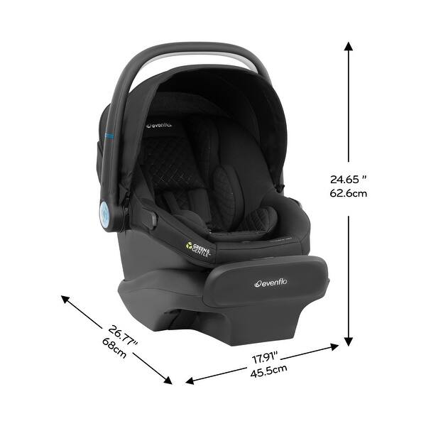 dimension image slide 0 of 3, Evenflo LiteMax NXT Infant Car Seat with SensorySoothe