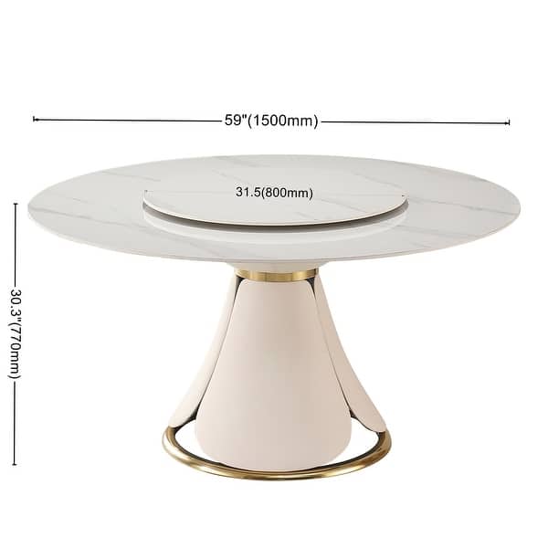 Modern Sintered Stone Dining Table with 8 pcs Chairs - Bed Bath ...