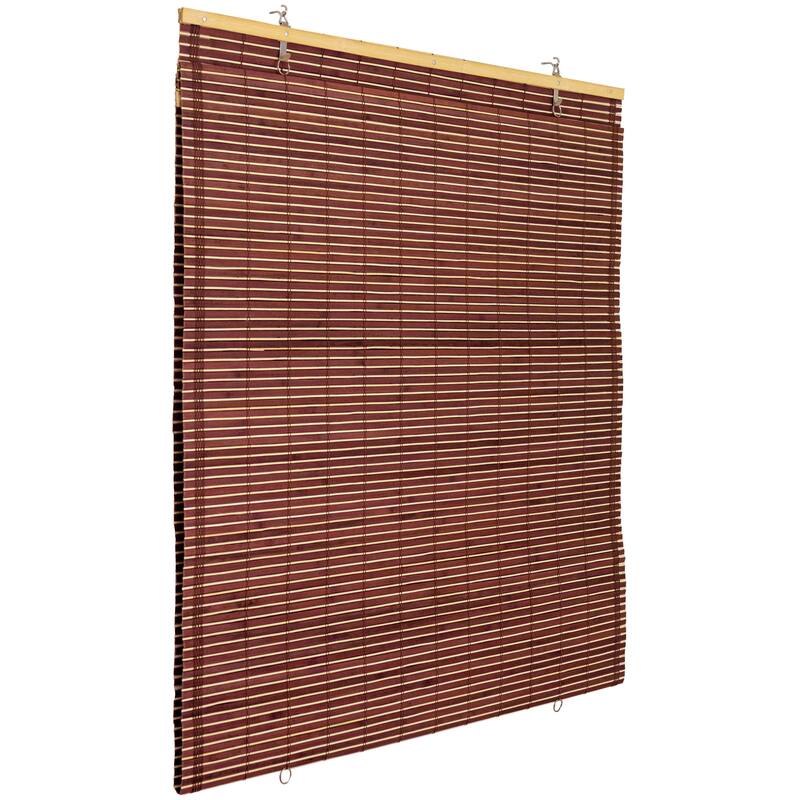 Bamboo Cordless Window Shade - Mahogany