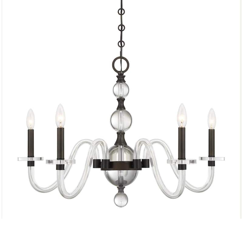 Savoy House 1-4277-5 Aragon 5 Light 29" Wide Taper Candle Style - Mediterranean Bronze