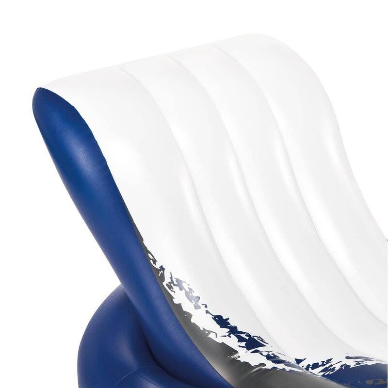 Intex Inflatable Floating Comfortable Recliner Lounges with Cup Holders (3 Pack) - 7.5