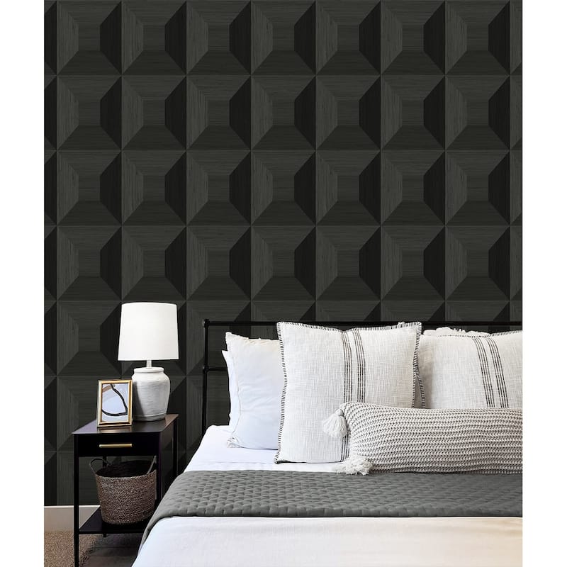 NextWall Quadrant Geo Peel and Stick Wallpaper