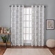 preview thumbnail 17 of 41, ATI Home Kochi Light Filtering Linen Blend Grommet Top Curtain Panel Pair 54" w x 108" l - Seafoam