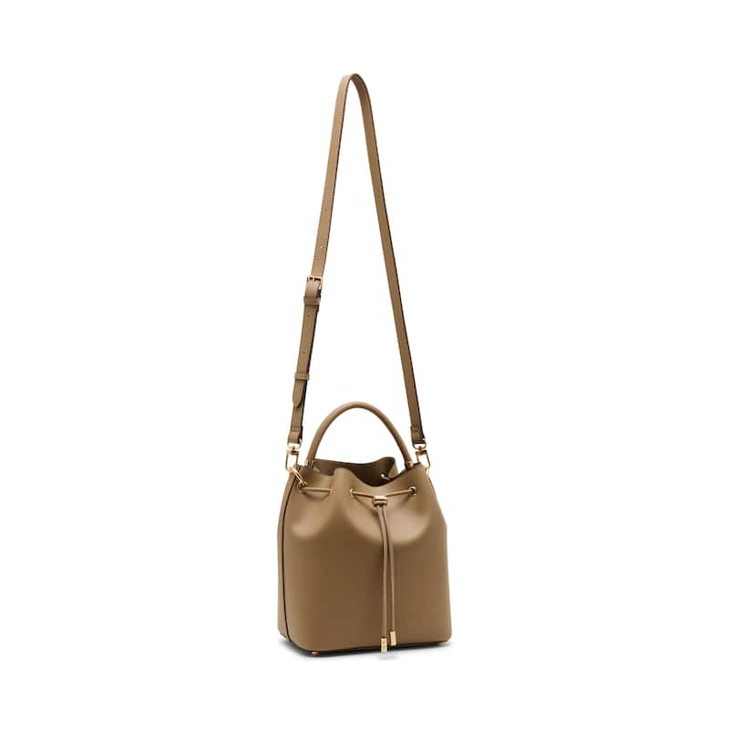 Anne Klein Medium Bucket Bag with Detachable Strap - Truffle