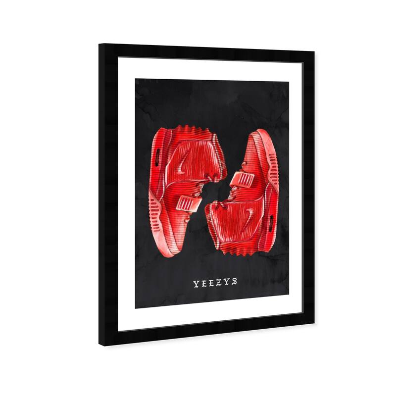 Wynwood Studio Prints Sports and Teams Classic Sneakers VIII Red and Modern & Contemporary Wall Art Canvas Print
