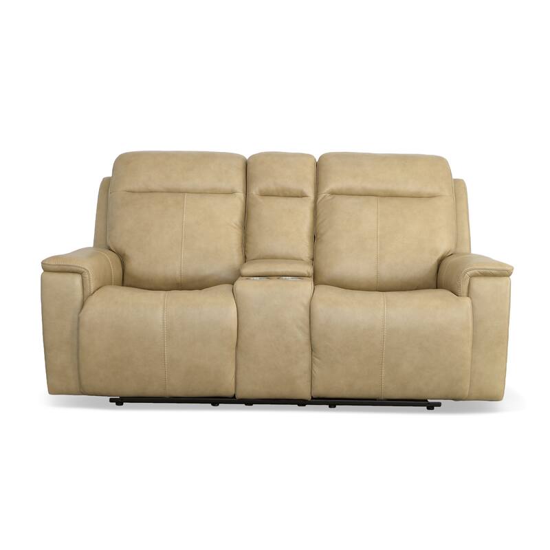Odell Zero Gravity Power Reclining Loveseat with Console, Power Headrests & Lumbar by Flexsteel - 77" x 42" x 41"