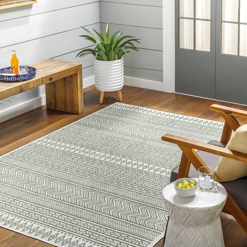 Livabliss Eagean Moroccan Indoor/Outdoor Area Rug
