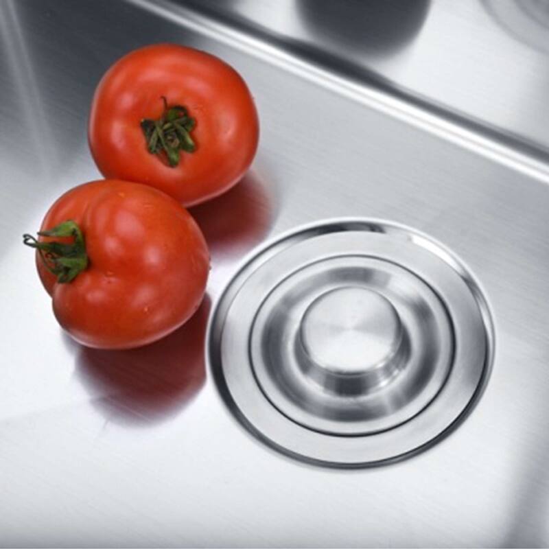 STYLISH 3.5 Inch Kitchen Sink Strainer with Extra Deep Removable Basket - Fits Standard 3.5" drain Opening. - Brushed Stainless Steel
