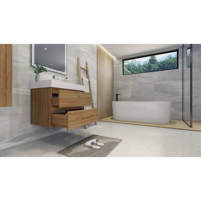 Baillie 30'' Wall-Mounted Vanity with Reinforced Acrylic Sink