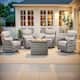 Option Grey Wicker Beige Cushion